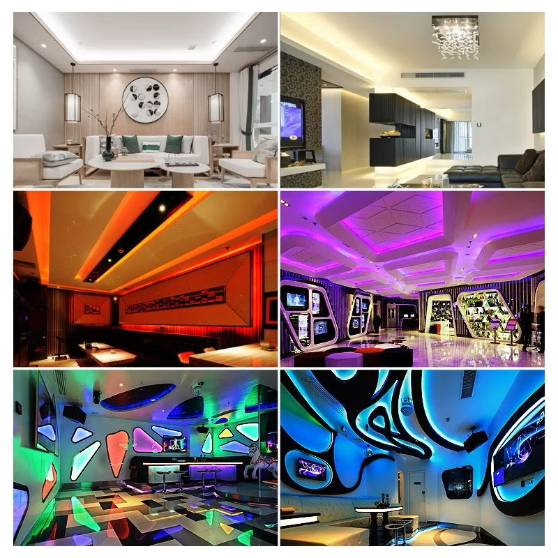 Fita De Led Neon Unicolor 12 V 5 Metros Bivolt Sem Cola Super Flexivel Resistente Com Ou Sem Fonte