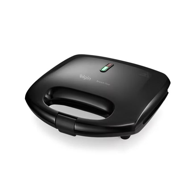 Sanduicheira 2 Em 1 Elgin Brunch Time Antiaderente 800W Preta