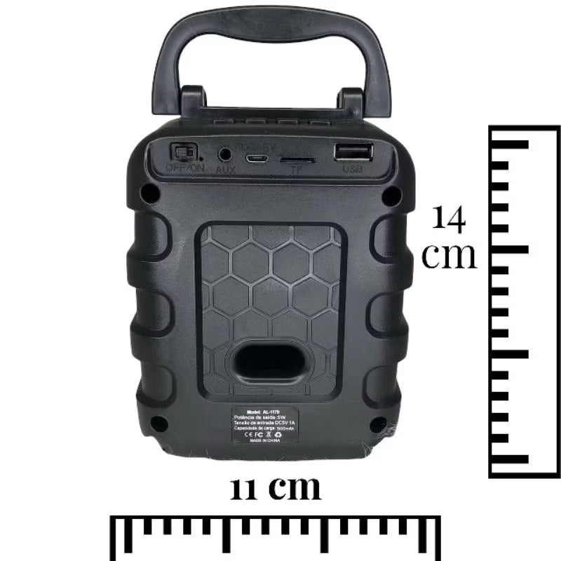 Caixinha De Som Bluetooth Música Potente Bateria De Longa Duração amplificada rádio FM atil USB Mp3 p2