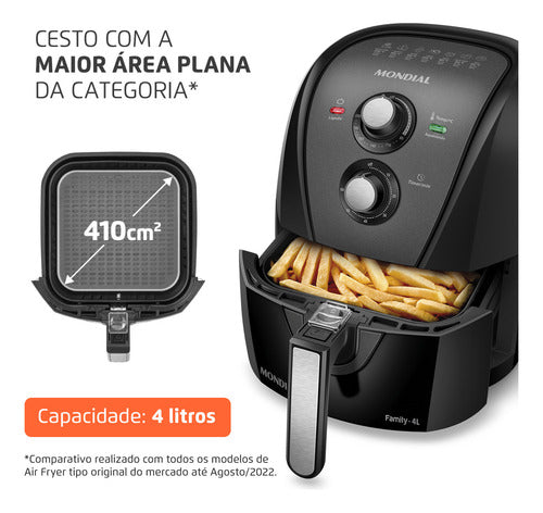 Fritadeira Sem Óleo Air Fryer 4l 1500W AFN-40-BFT