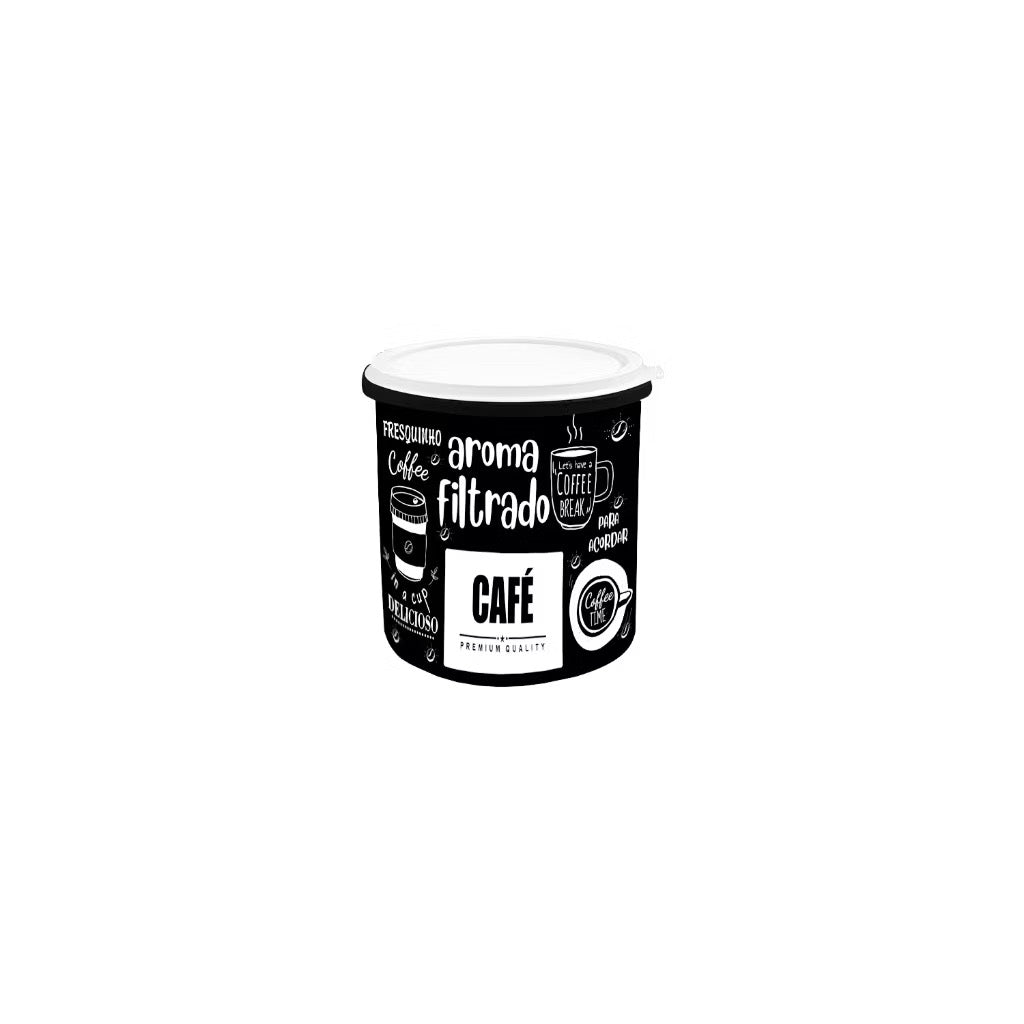 Kit 7 Potes de Mantimentos Herméticos para Cozinha - Linha Frases