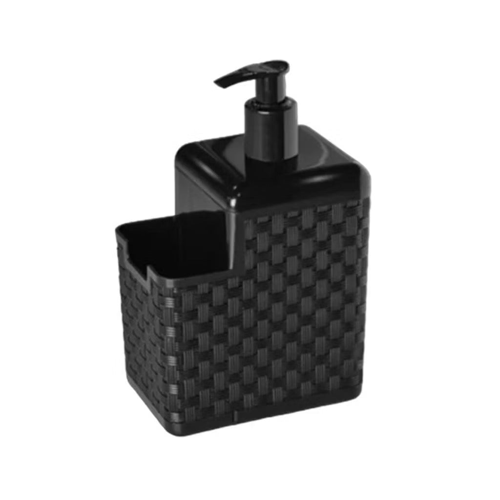 Kit Cozinha 3 Peças Lixeira Pia 5 Litros + Porta Detergente Sabão + Rodinho de Pia