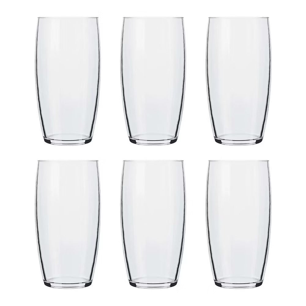 Jogo de Copos  Long Drink de Vidro Liso com 6 Peças 300ml