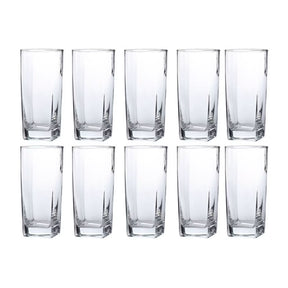 Copo de Vidro 320ml Transparente Texas Agua Suco 10Un
