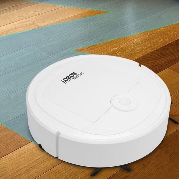 Robô Varredora/Aspirador De Pó 1200PA Automática 3 Em 1 Limpeza Doméstica Robótico Inteligente E Silencioso