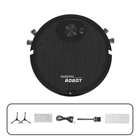 Robô Varredora/Aspirador De Pó 1200PA Automática 3 Em 1 Limpeza Doméstica Robótico Inteligente E Silencioso