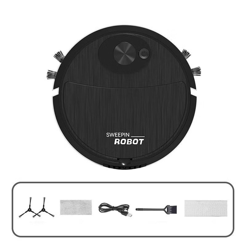 Robô Varredora/Aspirador De Pó 1200PA Automática 3 Em 1 Limpeza Doméstica Robótico Inteligente E Silencioso