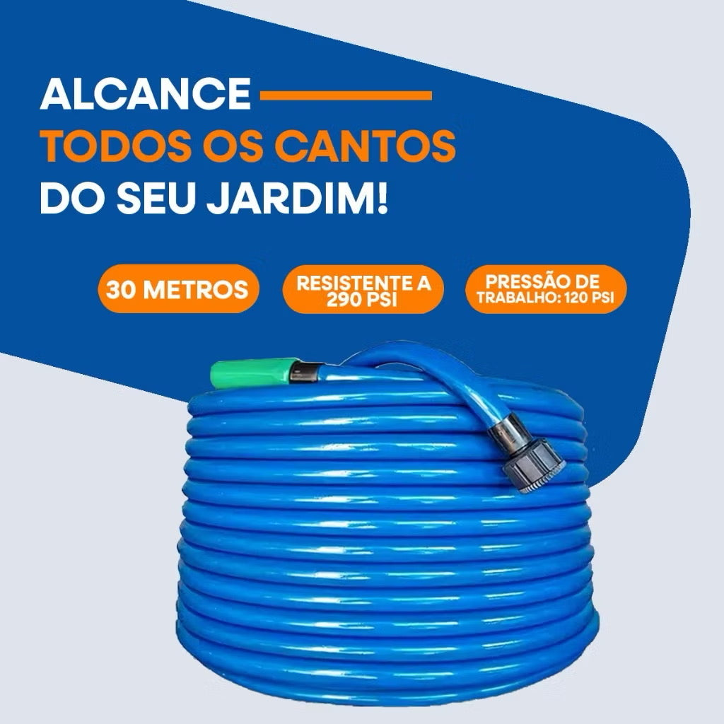 Mangueira De Jardim Reforçada Trançada Completa 10/15/20/25/30/35/50 Metros