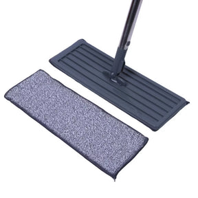 Rodo Mop Flat 2 Refis Esfregão Com Balde Rodo Mágico Lava Seca Tira Pó Limpeza Profissional