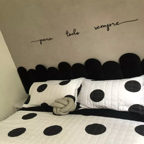 Kit Até 10 Cabeceira Estofada Decorativa Adesiva Autocolante - 40x20cm