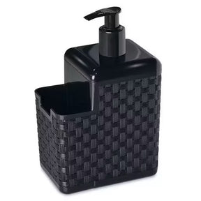 Porta Detergente CAMPEÃO DE VENDAS  Esponja Com Bico Dosador Rattan Preto