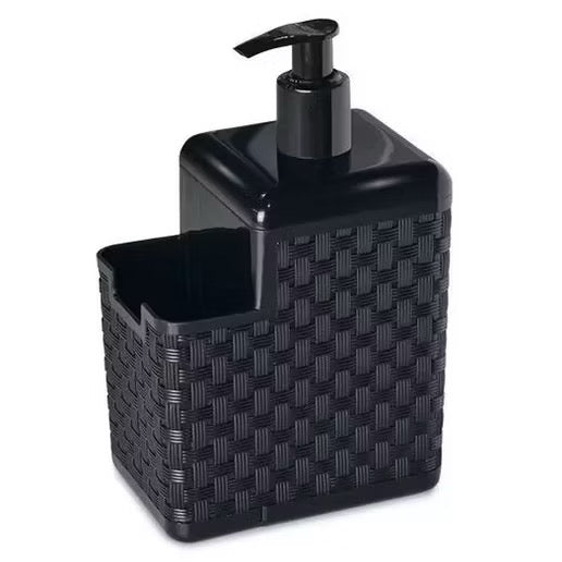 Porta Detergente CAMPEÃO DE VENDAS  Esponja Com Bico Dosador Rattan Preto