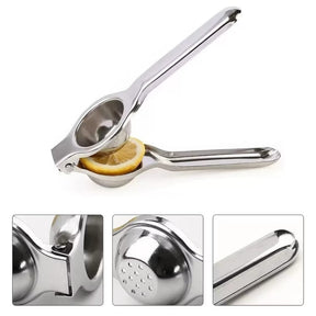 Kit 2 Espremedor de Limão Inox Manual Maciço Super Forte Utensilio para Cozinha Multiuso