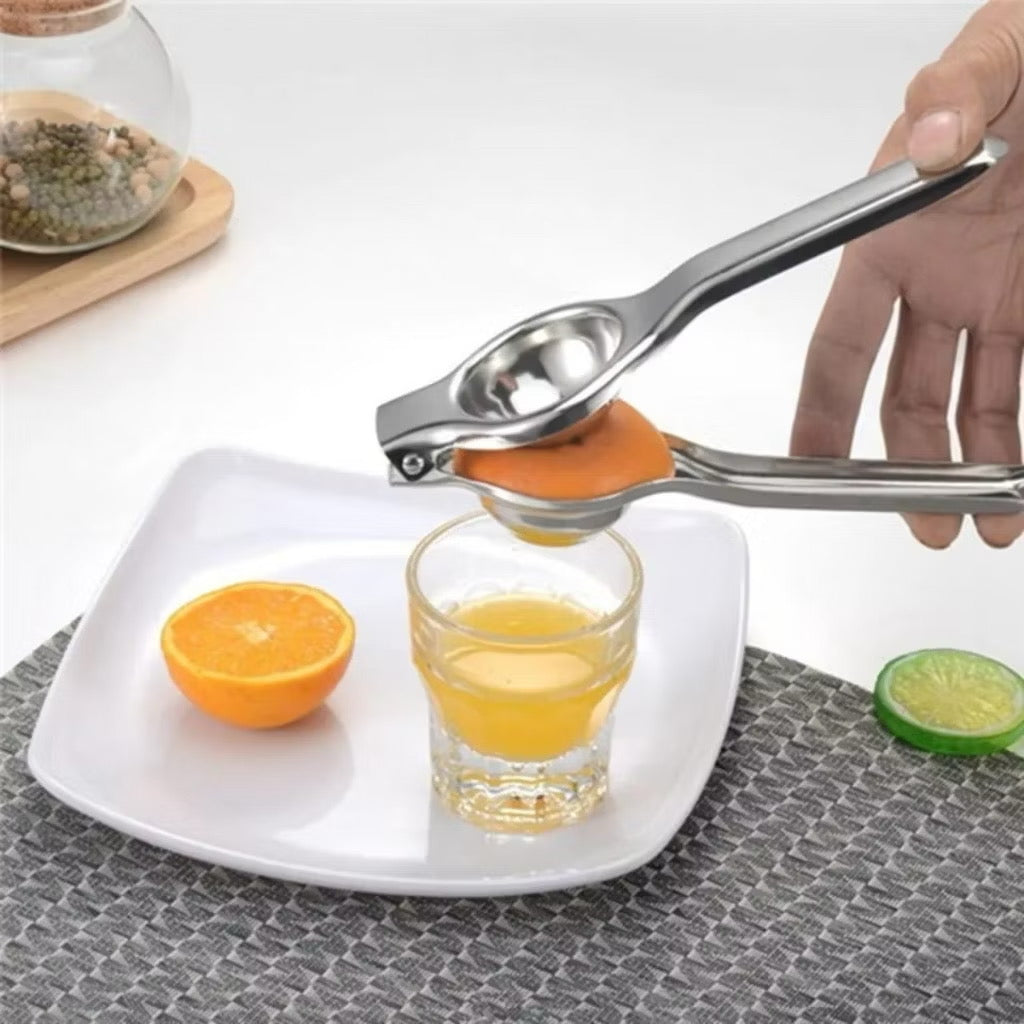 Kit 2 Espremedor de Limão Inox Manual Maciço Super Forte Utensilio para Cozinha Multiuso