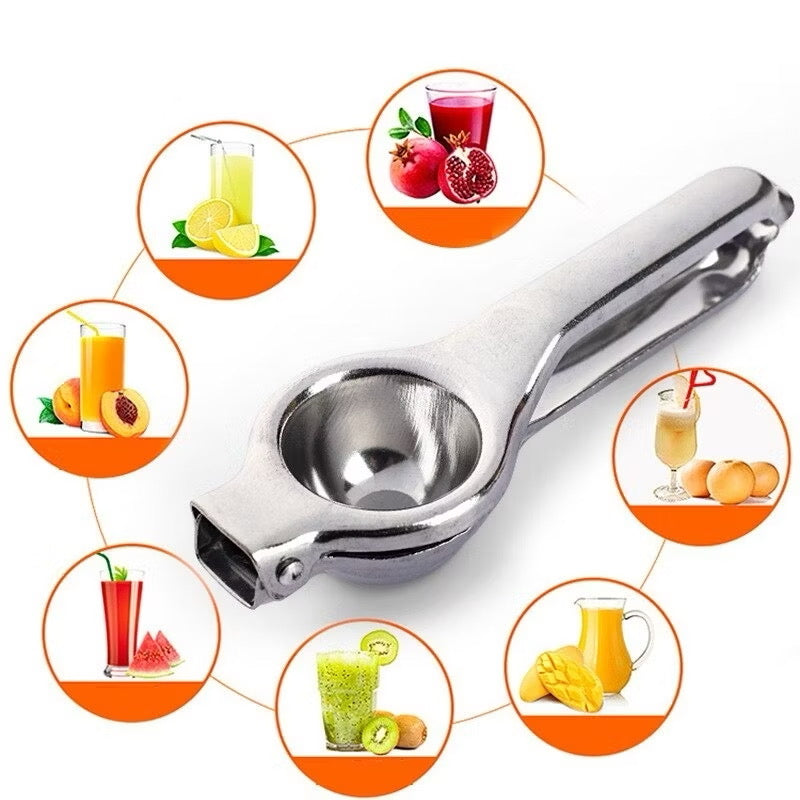 Kit 2 Espremedor de Limão Inox Manual Maciço Super Forte Utensilio para Cozinha Multiuso