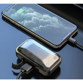 Fone De Ouvido bluetooth 5.1 Sem Fio tws Estéreo Com Pod Carregador Power Bank