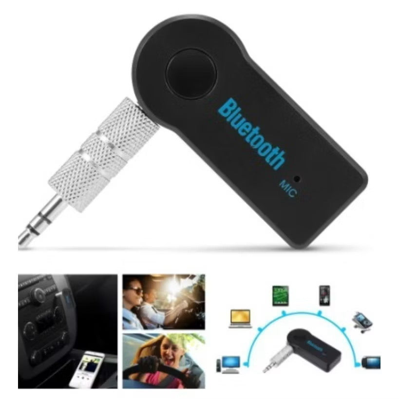 Adaptador Bluetooth P2 Música Chamada Som Carro 3.5mm Sem Fio