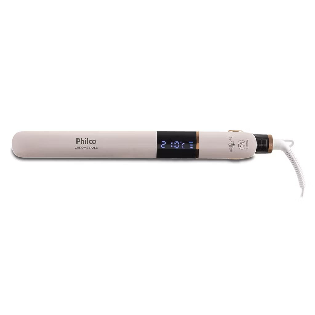 Prancha de Cabelo Titanium Chrome Rose Bivolt PPR10