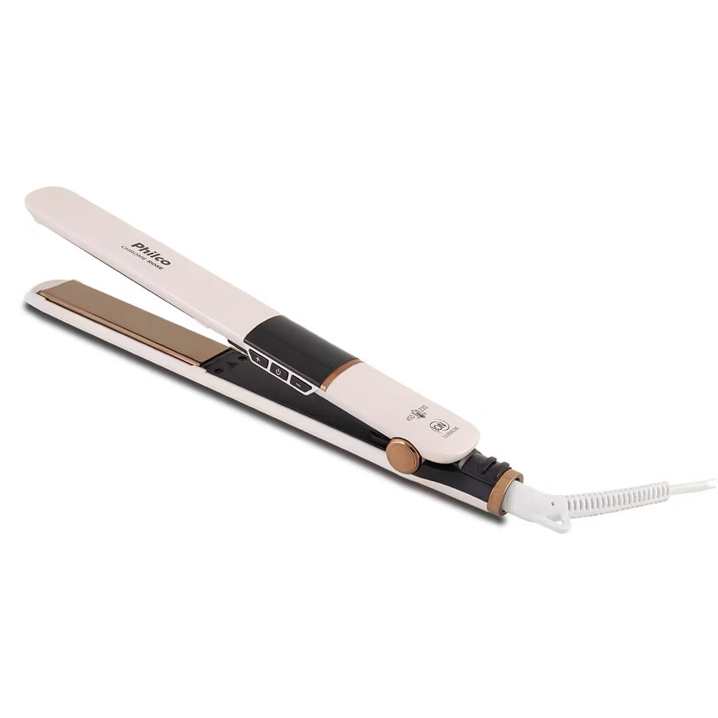 Prancha de Cabelo Titanium Chrome Rose Bivolt PPR10