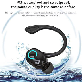Fone De Ouvido Sem Fio Mini Bluetooth Handsfree Estéreo À Prova D'água Com Microfone