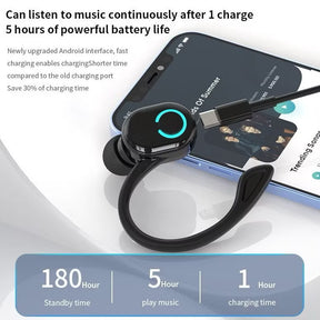 Fone De Ouvido Sem Fio Mini Bluetooth Handsfree Estéreo À Prova D'água Com Microfone