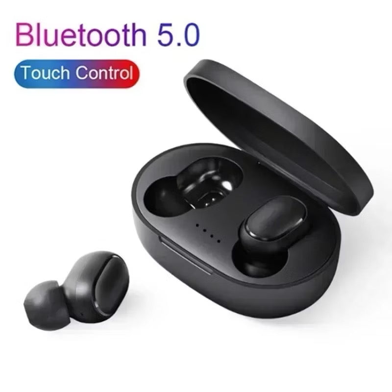 Fones de ouvido Bluetooth TWS 5.0 para esportes, alta qualidade, com cancelamento de ruído e microfone.