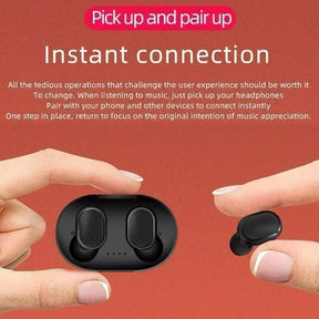 Fones de ouvido Bluetooth TWS 5.0 para esportes, alta qualidade, com cancelamento de ruído e microfone.