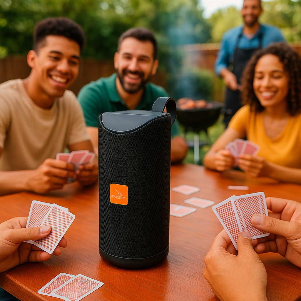 ￼Caixinha de Som Portátil Sem Fio Bluetooth MP3 Cartão SD Rádio FM PenDrive