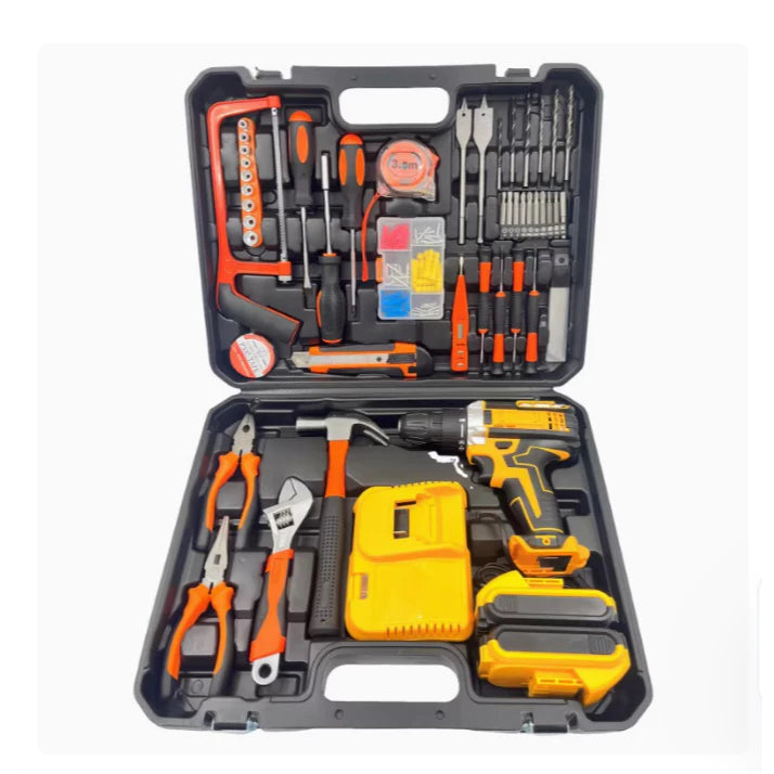 Parafusadeira e Furadeira Recarregável 48V com kit completo e 2 Baterias 1200mAh – Bivolt 110V/220V