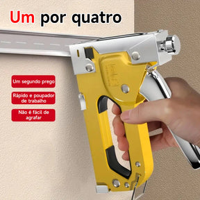 Grampeador Tapeceiro + 600 Grampos Ferramentas Profissional